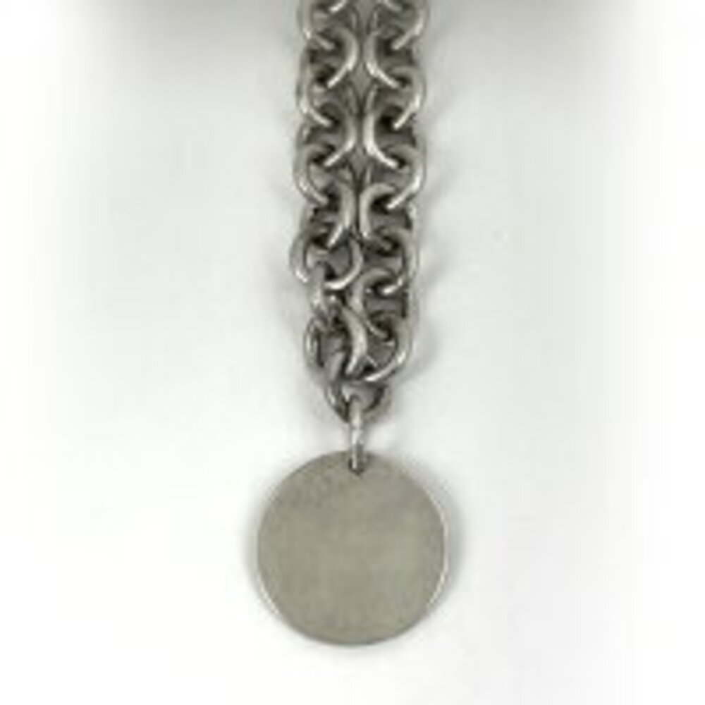 Tiffany Co Round Chain Necklace Choker Sterling Silver